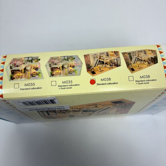 DIY Miniature Loft Apartment Dollhouse Kit 1:24 LED Crafty Christmas Gift NEW - Picture 3 of 12